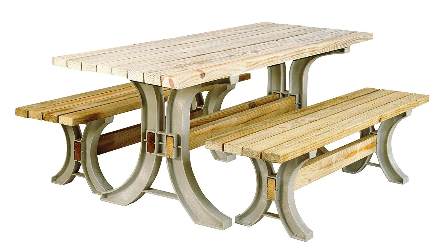  דגם  Picnic Table or Patio ערכה לבניית שולחן ו+ 2 ספסלים  לגינה